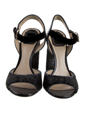 Christian Dior Sequins Sequin Embellishments Sandals