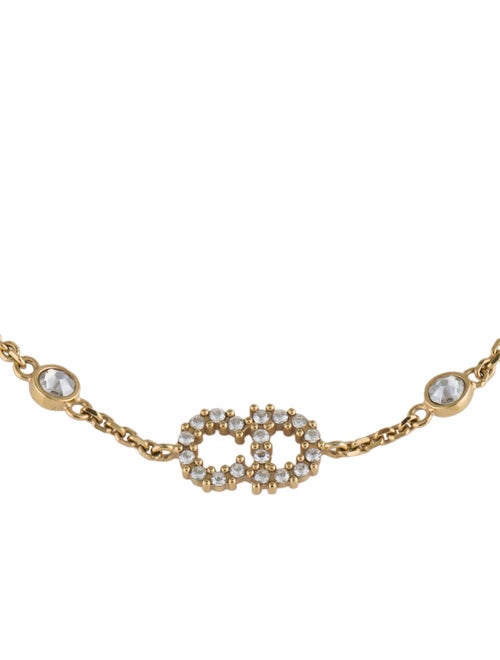 Christian Dior Faux Pearl & Crystal Clair D Lune Bracelet