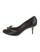 Christian Dior Cannage Pattern Patent Leather Pumps
