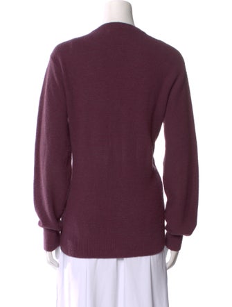 Christian Dior V-Neck Long Sleeve Pullover