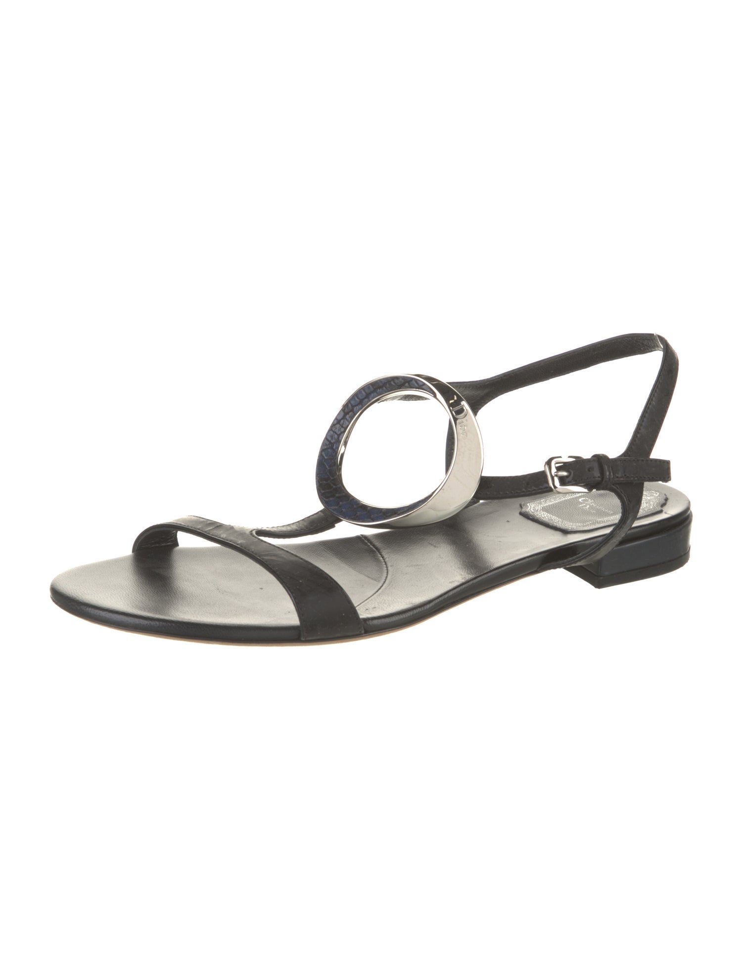 Christian Dior Leather Slingback Sandals