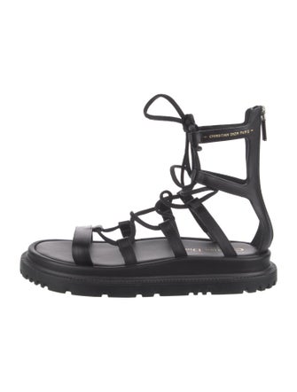 Christian Dior Abbesse Calfskin Gladiator Sandals