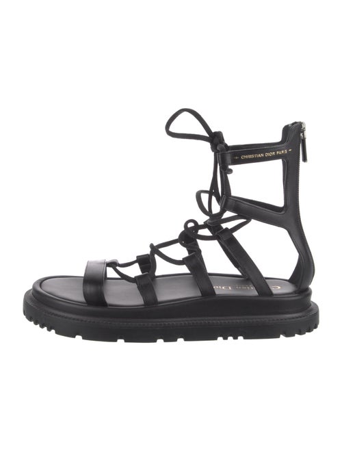 Christian Dior Abbesse Calfskin Gladiator Sandals