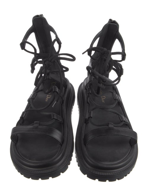 Christian Dior Abbesse Calfskin Gladiator Sandals