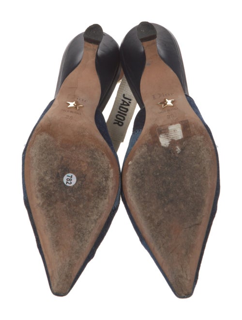 Christian Dior Denim Printed Slingback Pumps