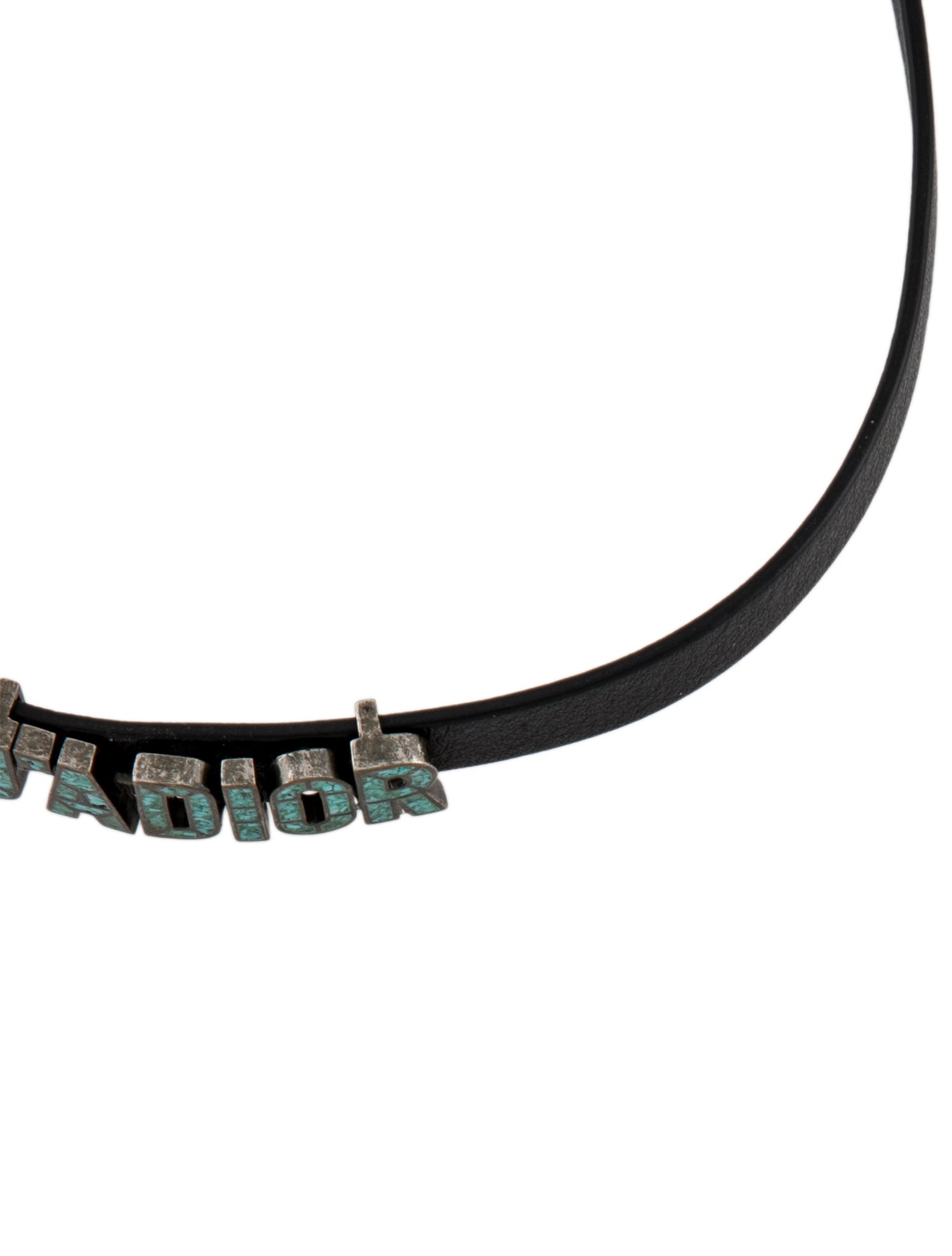 Christian Dior Leather Convertible Bracelet & Choker Necklace