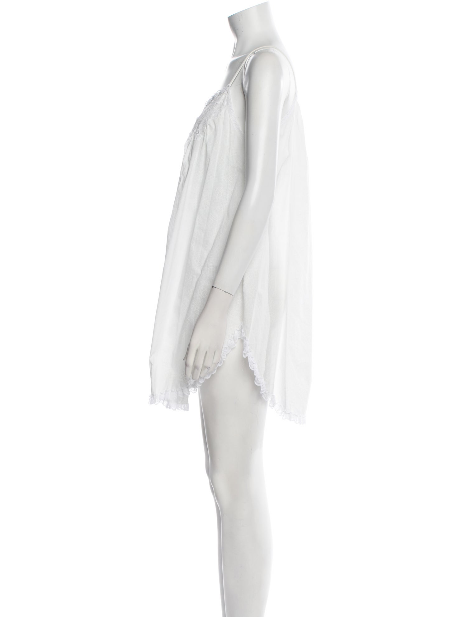 Christian Dior Lace Trim Embellishment Nightgown