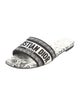 Christian Dior Canvas Printed Slides