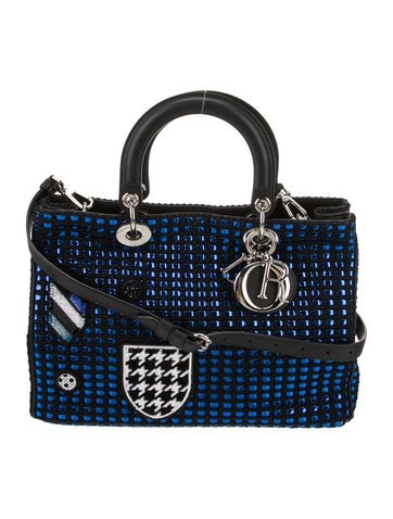 Christian Dior Handle Bags Tweed Lady