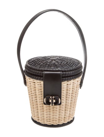 Christian Dior Wicker Bucket Bag 2022