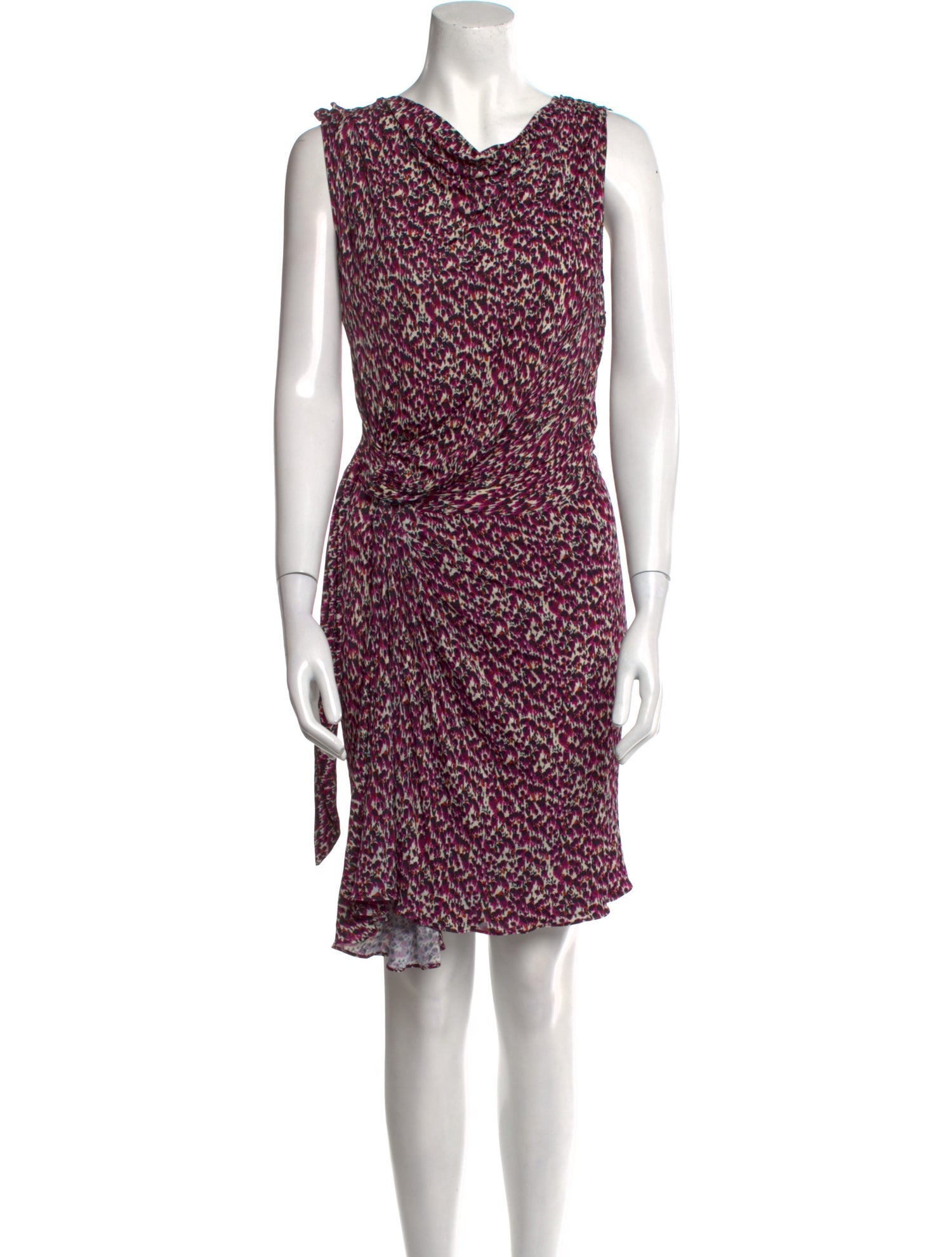 Christian Dior Printed Knee-Length Dress