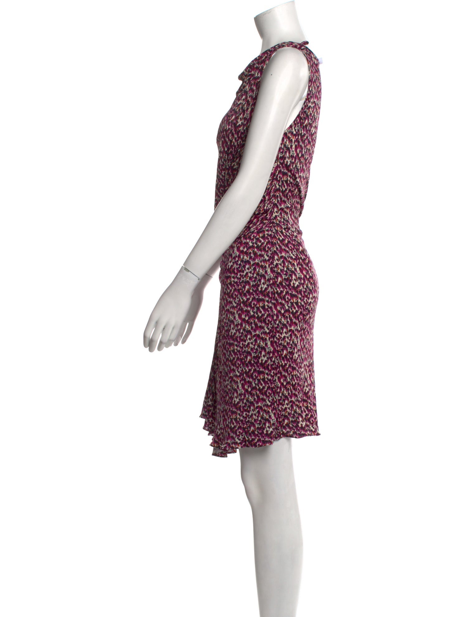 Christian Dior Printed Knee-Length Dress