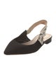 Christian Dior J'Adior Bow Accents Slingback Flats
