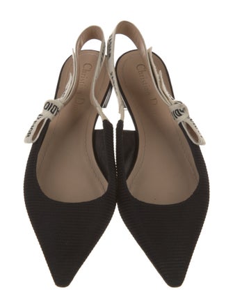 Christian Dior J'Adior Bow Accents Slingback Flats