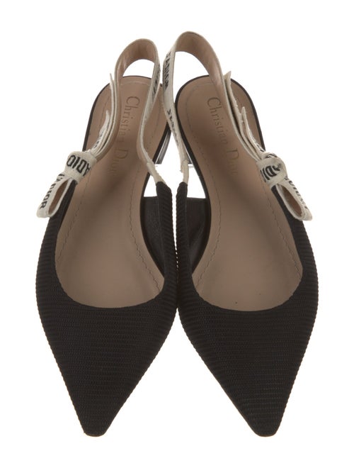 Christian Dior J'Adior Bow Accents Slingback Flats