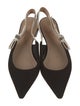 Christian Dior J'Adior Bow Accents Slingback Flats