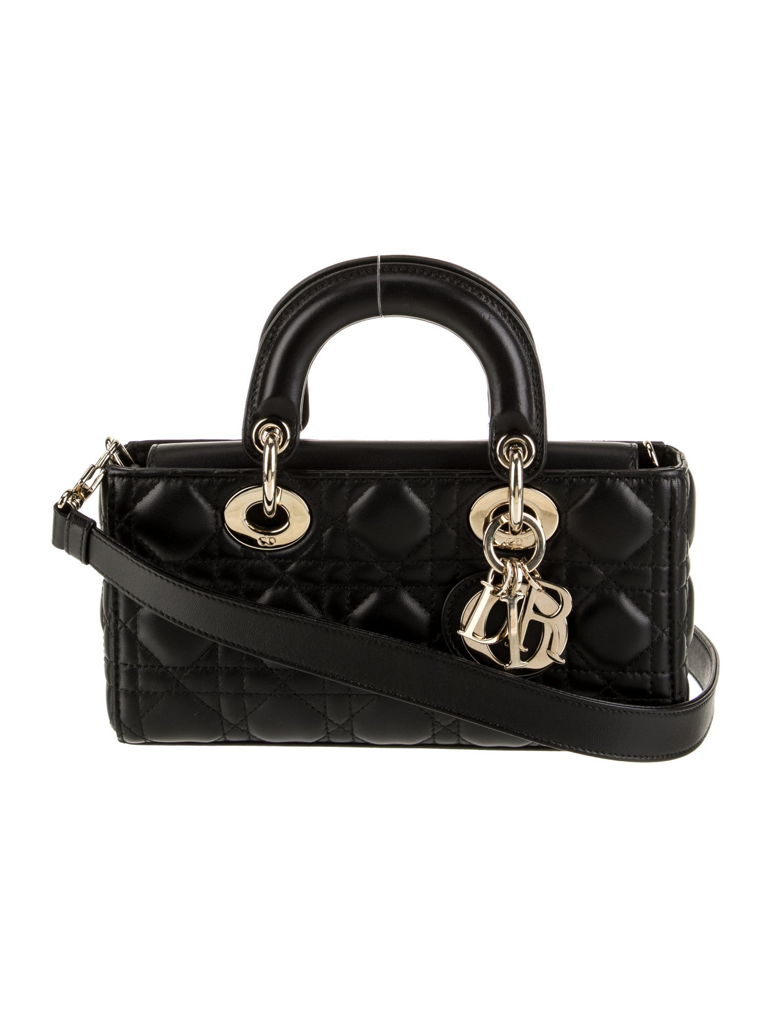 Christian Dior Leather Top Handle Bag