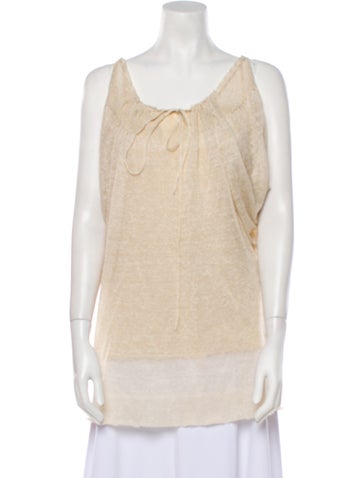 Christian Dior Tops Silk Scoop Neck Tunic L