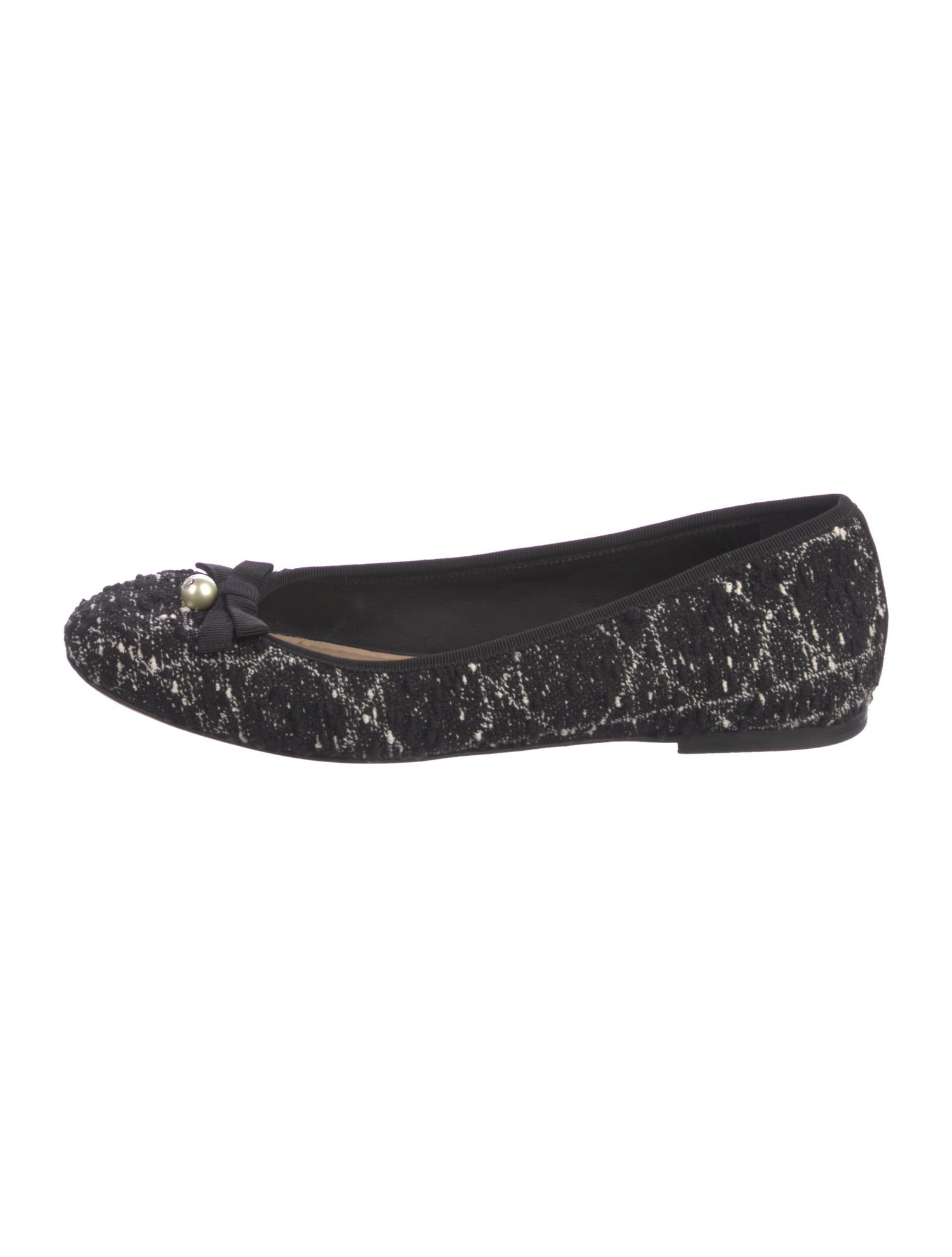 Christian Dior Canvas Printed Ballet Flats