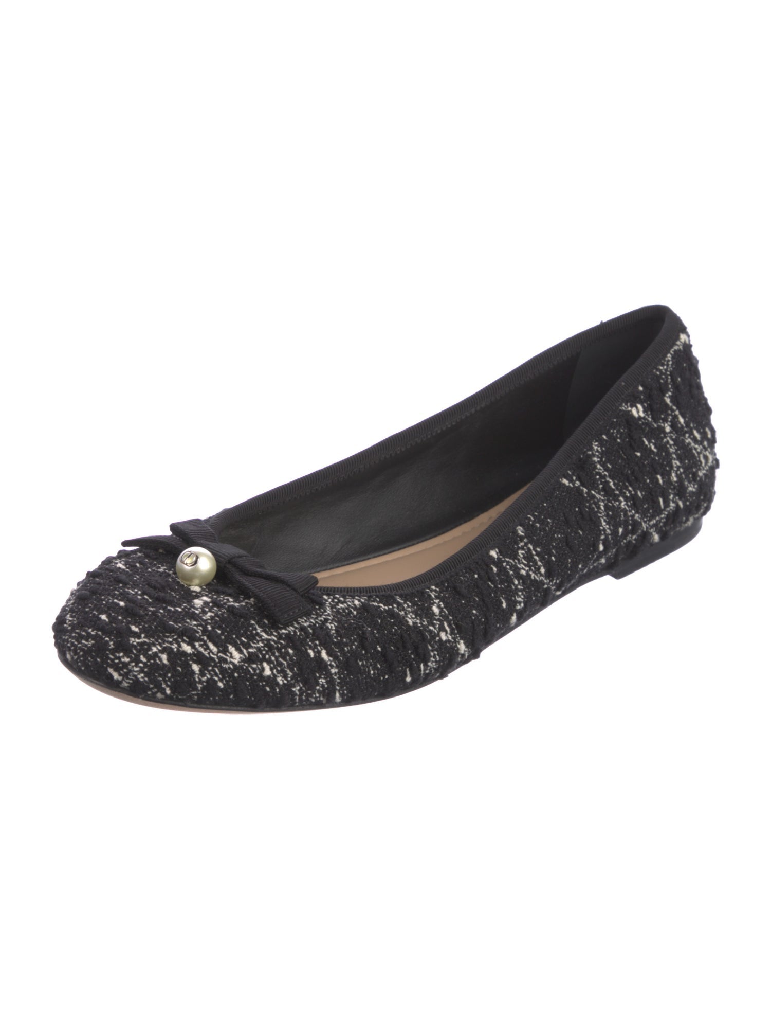 Christian Dior Canvas Printed Ballet Flats