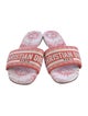 Christian Dior Canvas Printed Slides