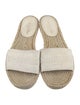 Christian Dior Canvas Embroidered Accent Espadrilles