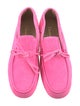 Christian Dior Suede Bow Accents Moccasins