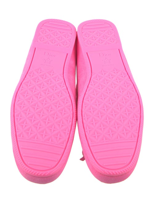 Christian Dior Suede Bow Accents Moccasins