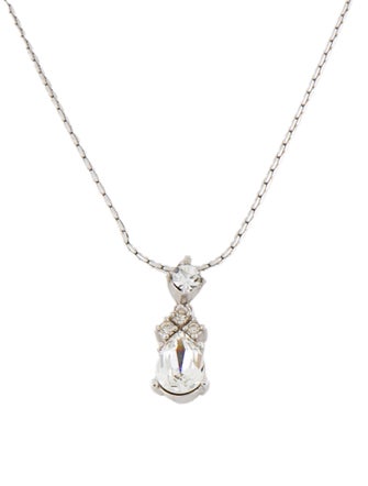 Christian Dior Vintage Crystal Pendant Necklace