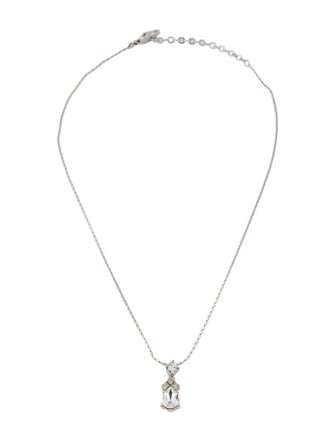 Christian Dior Vintage Crystal Pendant Necklace