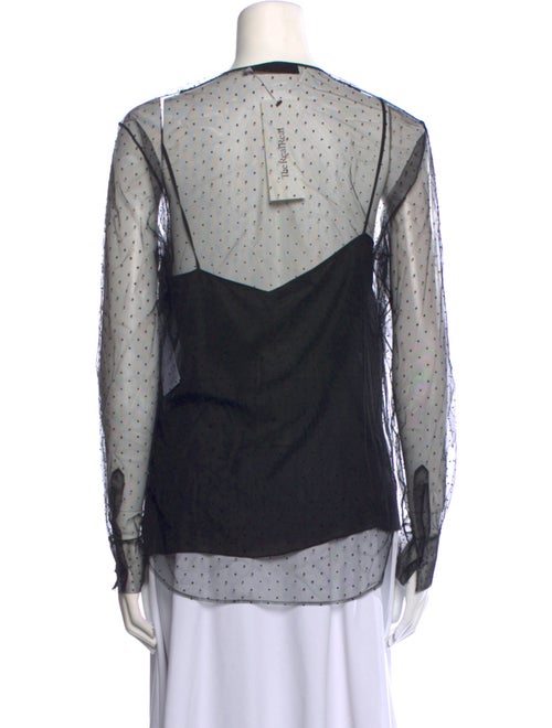 Christian Dior Crew Neck Long Sleeve Blouse