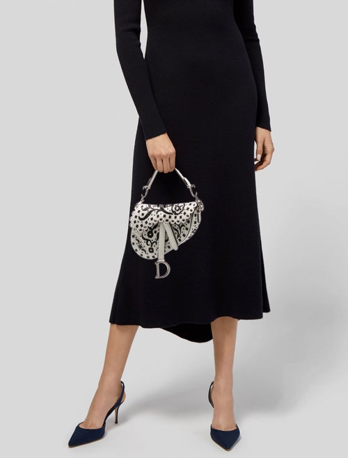 Christian Dior Leather Saddle Mini
