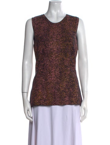 Christian Dior Tops Printed Crew Neck Top M