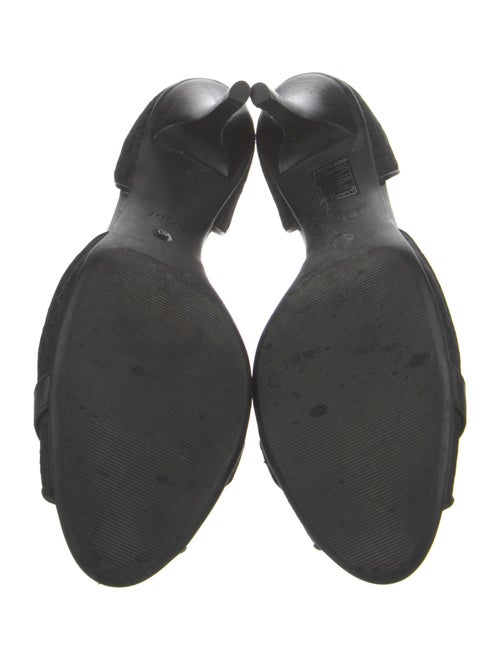 Christian Dior Oblique Jacquard Canvas Sandals