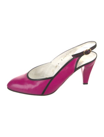 Christian Dior Leather Slingback Pumps