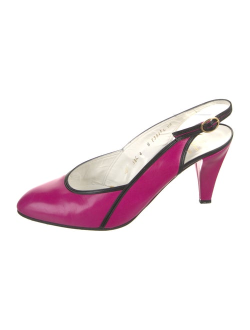 Christian Dior Leather Slingback Pumps