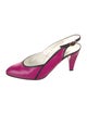 Christian Dior Leather Slingback Pumps