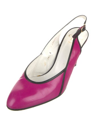 Christian Dior Leather Slingback Pumps