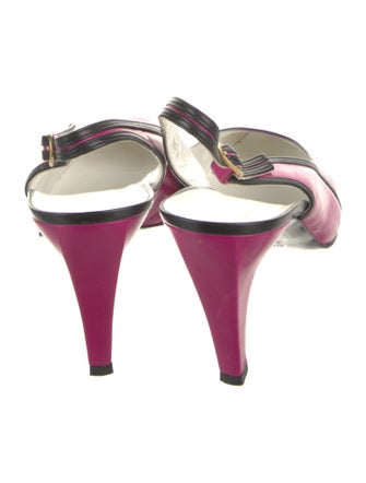 Christian Dior Leather Slingback Pumps