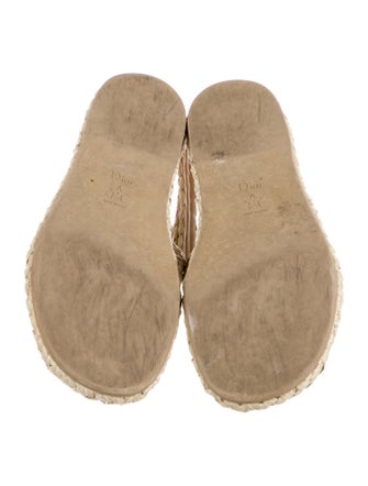 Christian Dior Raffia Espadrilles