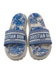 Christian Dior Canvas Printed Slides