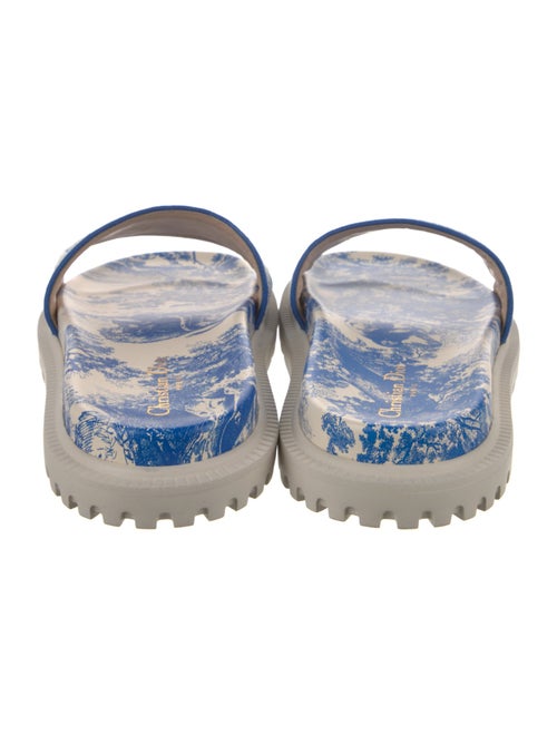 Christian Dior Canvas Printed Slides