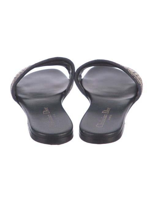 Christian Dior Canvas Printed Slides