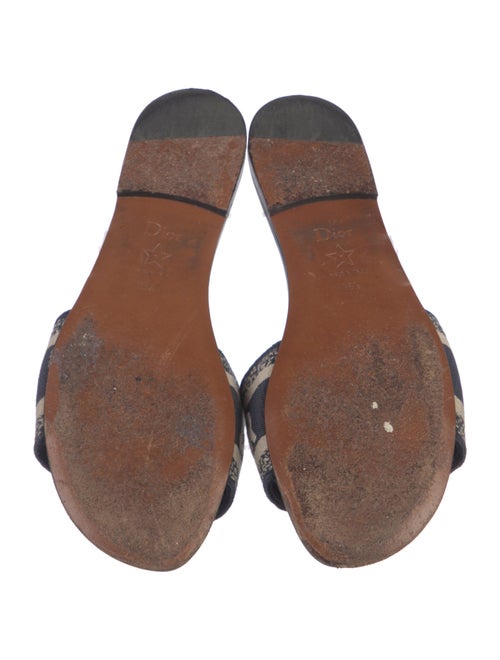 Christian Dior Canvas Printed Slides