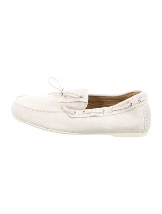 Christian Dior Suede Bow Accents Loafers