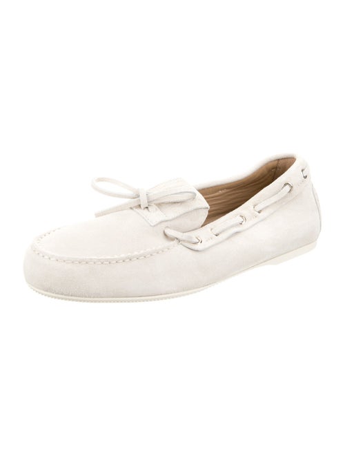Christian Dior Suede Bow Accents Loafers