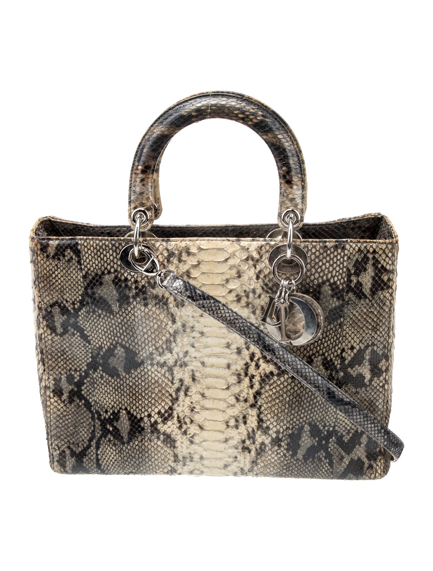 Christian Dior Python Lady Dior Large Vintage
