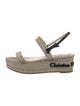 Christian Dior Canvas Bow Accents Espadrilles