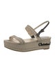 Christian Dior Canvas Bow Accents Espadrilles