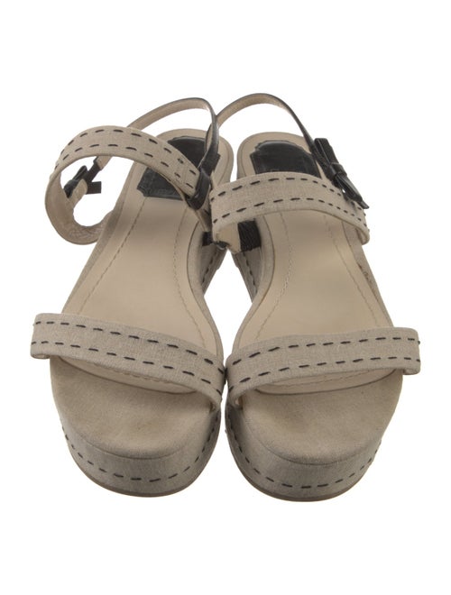 Christian Dior Canvas Bow Accents Espadrilles